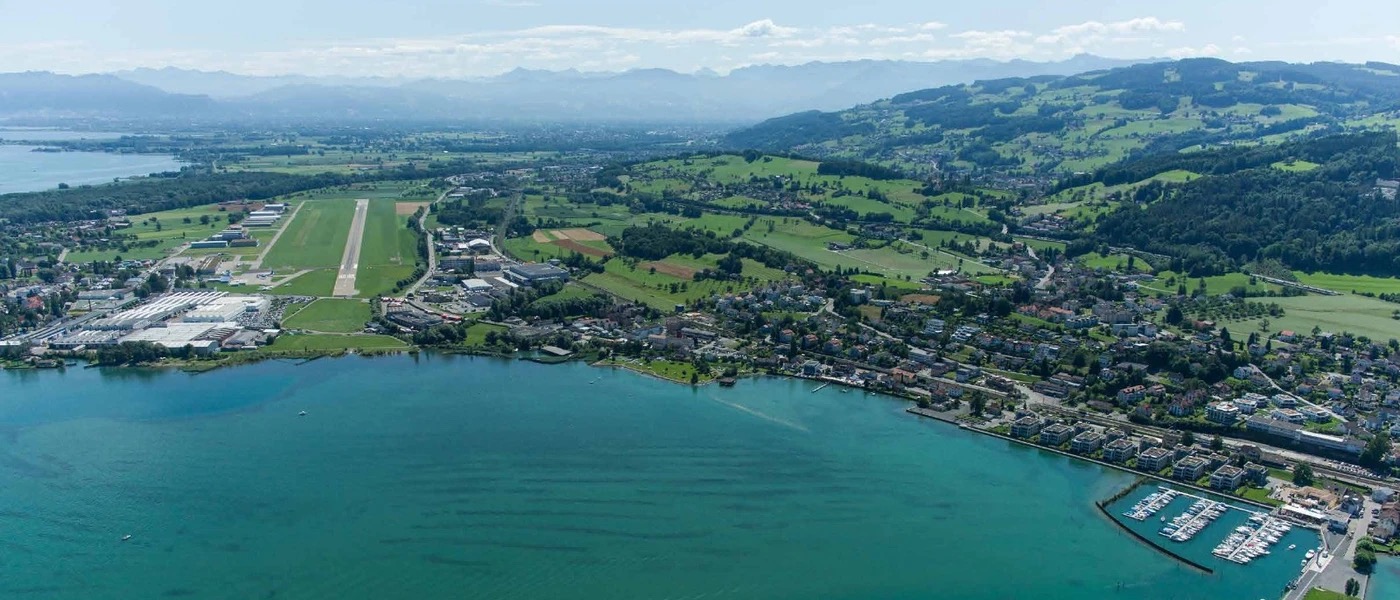 Thal SG am Bodensee aus der Luft